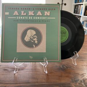 Yehuda Hanani/ Edward Auer Alkan Sonate De Concert LP 1981 Finnadar SR9030 Promo